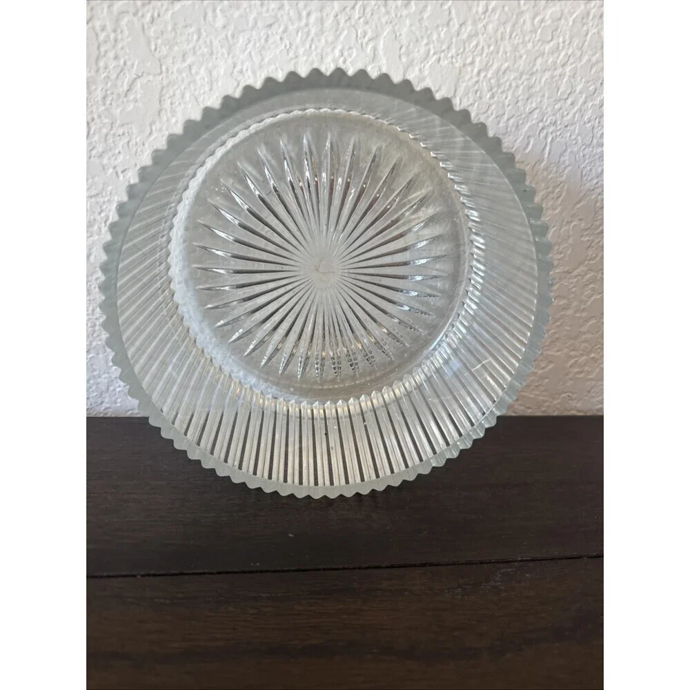 Cut Glass Bowl Diamond Fire Hostess